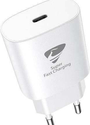 Зарядное устройство aioneus 25w usb-c с быстрой зарядкой pd3.0 белый