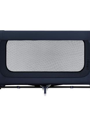 Манеж-кровать lionelo jasmin easy fold blue navy, розкладний, матрас 2 см, для дітей 0-36 місяців