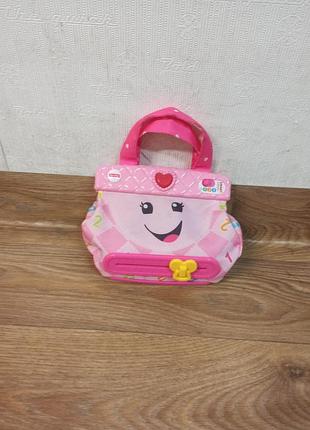 Интерактивная игрушка моя умная сумочка фишер прайс fisher-price laugh &amp; learn my smart purse.