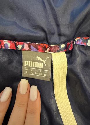 Куртка жіноча puma синя з квітковим принтом