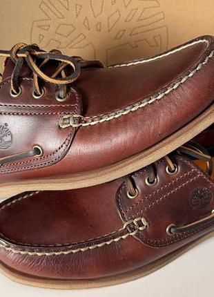 Мокасини чоловічі timberland топ-сайдери коричневі