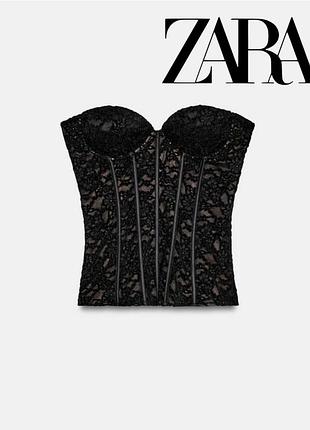 Элегантный ажурный корсет zara