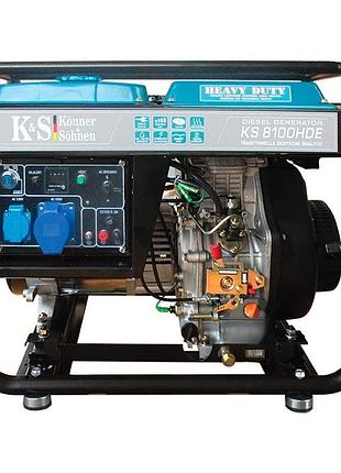 Дизельный генератор konner&sohnen ks 8100hde