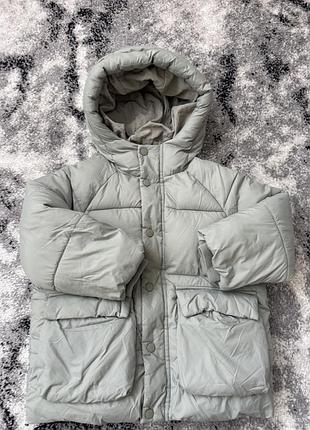 Куртка для хлопчика zara демісезонна, м'ятна, 110 см