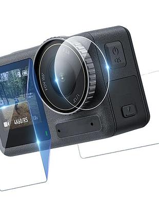 Скло action 5 pro загартоване на екрани лінзу telesin s6-flm-10-tdj