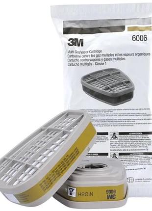 3m картридж фільтр 6006 для респіраторів 6200, 6502ql, 7502, 6800 та ff-402 – універсальний захист від газів і парів
