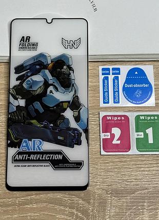 Защитное стекло на samsung galaxy a06 прозрачное с рамкой hn glass