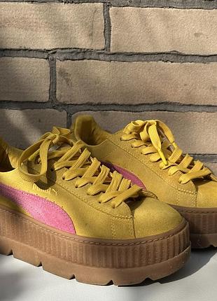Замшеві кросівки puma x fenty rihanna на платформі