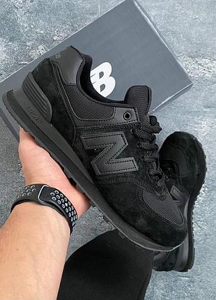 Кросівки чоловічі new balance 574 black