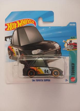 Колекційна моделька hot wheels '94 toyota supra чорна