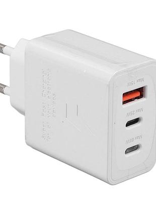 Блок питания super quick charger type-c 25w-65w usb 15w