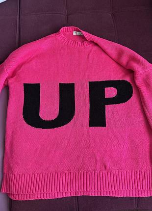 Джемпер туніка жіночий з написом up, розмір xl-xxl