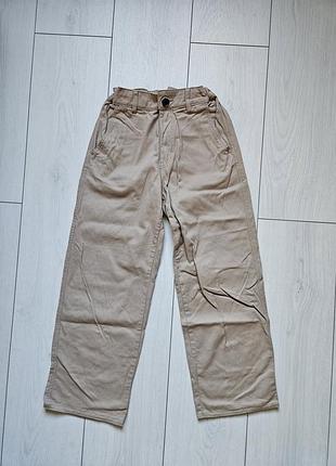 Бежевые брюки h&amp;m р.134