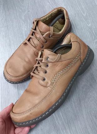 Кожаные мужские туфли clarks 3