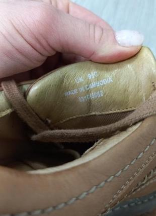 Кожаные мужские туфли clarks 7
