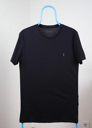 Мужская футболка allsaints tonic ss crew черная, s, 100% хлопок