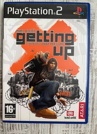 Marc ecko's getting up contents under pressure (ps2, pal, sles-53459) — повний комплект cib