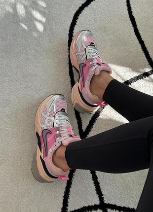 Кросівки nike v2k runtek pink/silver 3