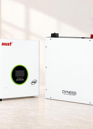 Комплект резервного питания must pv19-6248exp 6.2 квт + dyness dl5.0c 5.12 квт·ч lifepo4
