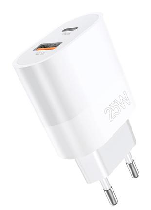 Сетевое зарядное устройство быстрая зарядка pd25w+qc3.0 wuw c251