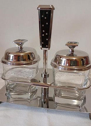 Regent inox perle 198140 - двойная сахарница / набор для джема, сталь 18/10