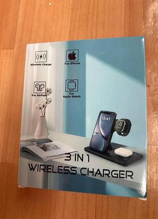 Бездротова зарядна станція astrohue yc-617w22 3 в 1 qi charger