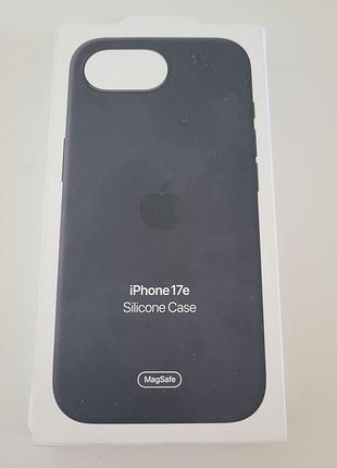 Чохол для смартфону apple silicone case with magsafe iphone 17e black (mhwd4zm/a) 2