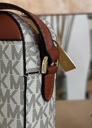 💣 michael kors jet set charm small logo crossbody bag 6