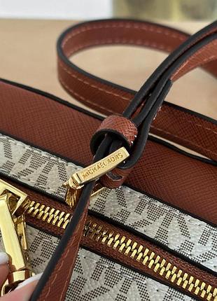 💣 michael kors jet set charm small logo crossbody bag 7