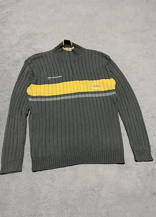 Кофта чоловіча светр на 1/3zip гоночний opel performance розмір хл вінтаж racing опель