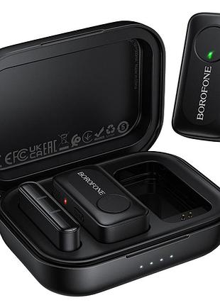 Мікрофон borofone bfk17 type-c 2шт в комплекті bluetooth чорний