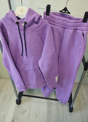 Костюм повсякденний для підлітків, фіолетовий, розмір 146, фліс
