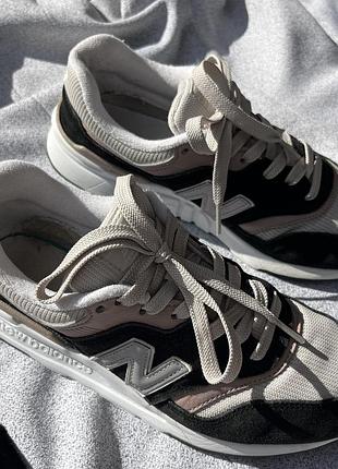 Кросівки жіночі new balance 997 чорно-рожеві, розмір 38 (24 см)