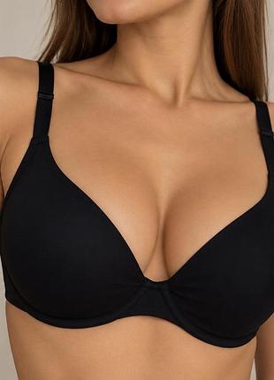 Бюстгальтер жіночий marks & spencer чорний, розмір 75e (34dd)