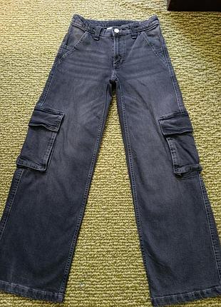 Джинсы wide leg, палаццо, трубы, прямые, карго