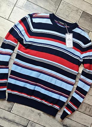 Мужской  модный джемпер в полоску  scotch & soda размер м