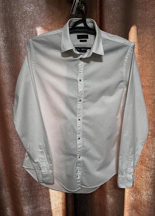 Чоловіча біла сорочка zara man l