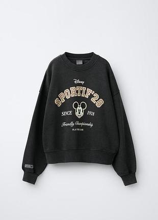 Світшот із ефектом вицвітання mickey mouse © disney zara 4806 (9144/605/807)