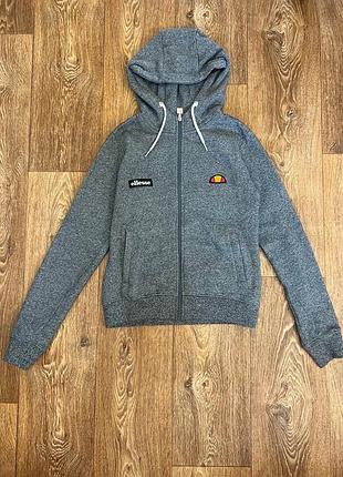 Худі жіноче ellesse grey zip hoodie сіре