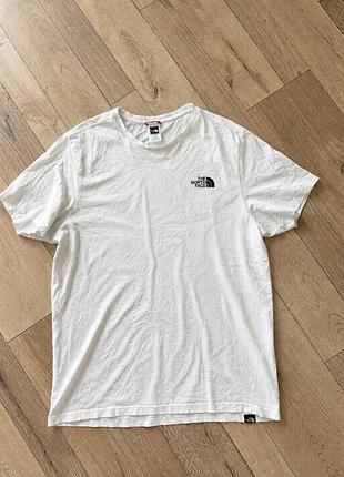 Футболка чоловіча the north face біла бавовняна розмір m