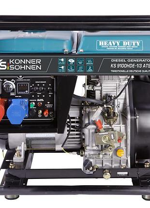 Дизельный генератор konner&sohnen ks 9100hde-1/3 atsr