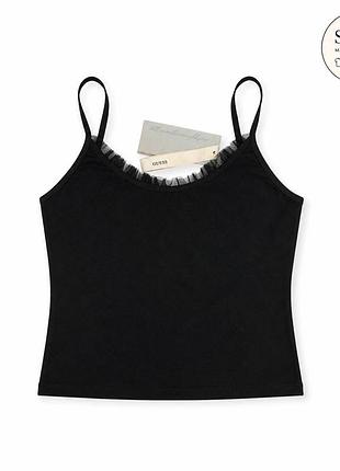 Безшовний кроп-топ guess seamless ribbed bra top (новий з бірками)  розмір: l