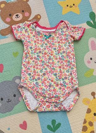 Дитяче боді з яскравим квітковим принтом
