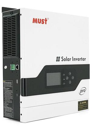 Must гібридний інвертор must pv18-2012pro, 2000 вт/1600 вт, 12 в, струм заряду 80 а, wi-fi, rs485/can, 170–280 в, mppt (80 а,