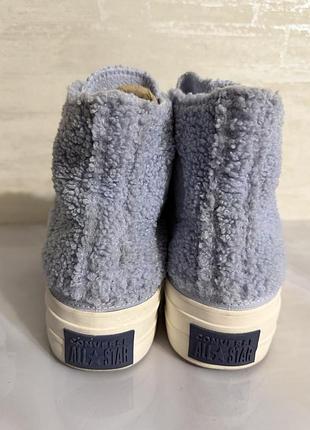 Кеди жіночі converse високі, блакитні 6