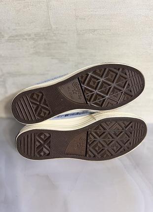 Кеди жіночі converse високі, блакитні 7