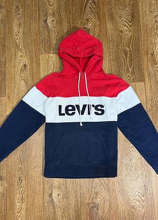 Стильне худі levi's colorblock pullover hoodie