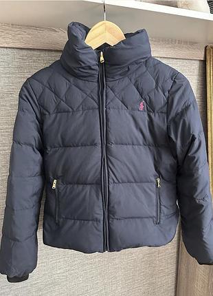 Куртка-пуховик жіноча ralph lauren синя