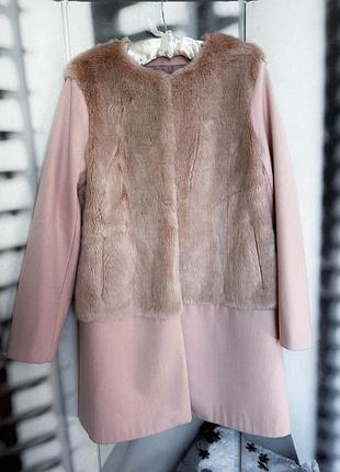Жіноче пальто шерсть zara