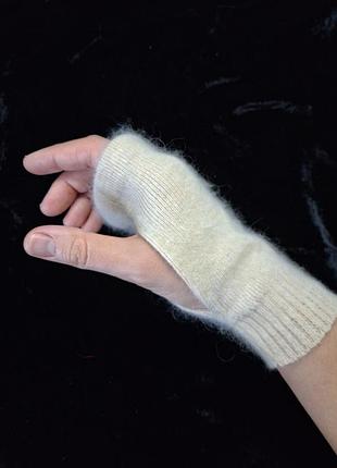 Митенки анори, натуральная шерсть
